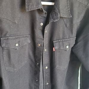 Levis Black Western Shirt